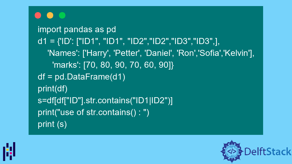 filter-rows-that-contain-a-specific-string-in-pandas-delft-stack